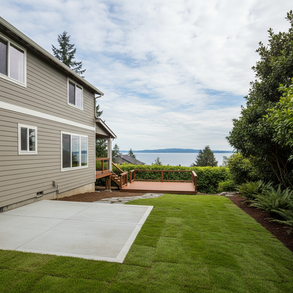 Completed flood restoration work at a residential property in Mukilteo, WA