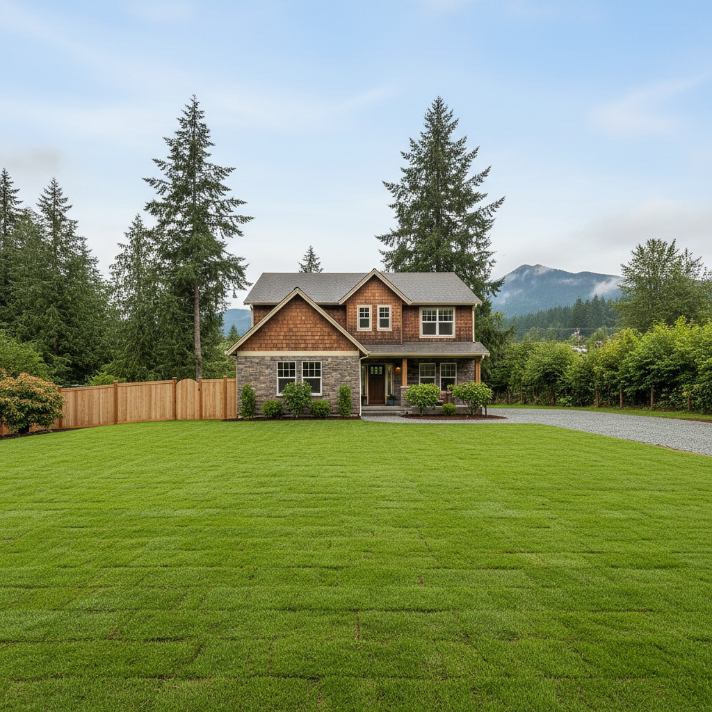 Completed flood damage restoration work at a residential property in North Bend, WA