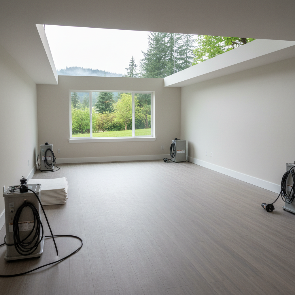 Completed sewage cleanup work at a residential property in Snohomish, WA