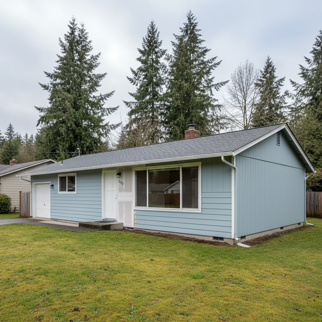 Completed burst pipe repair and cleanup work at a residential property in Snoqualmie, WA