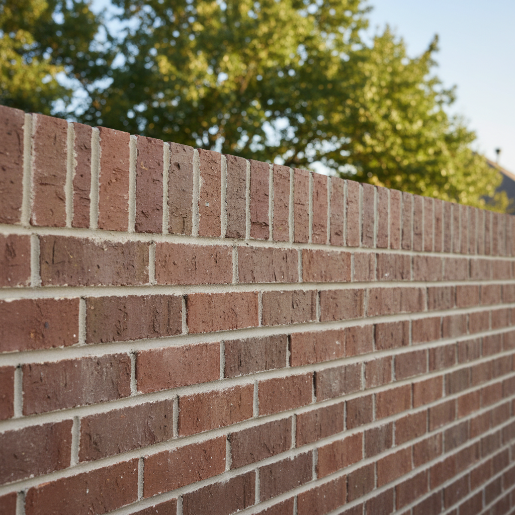 Completed brick laying work at a residential property in Richmond, TX