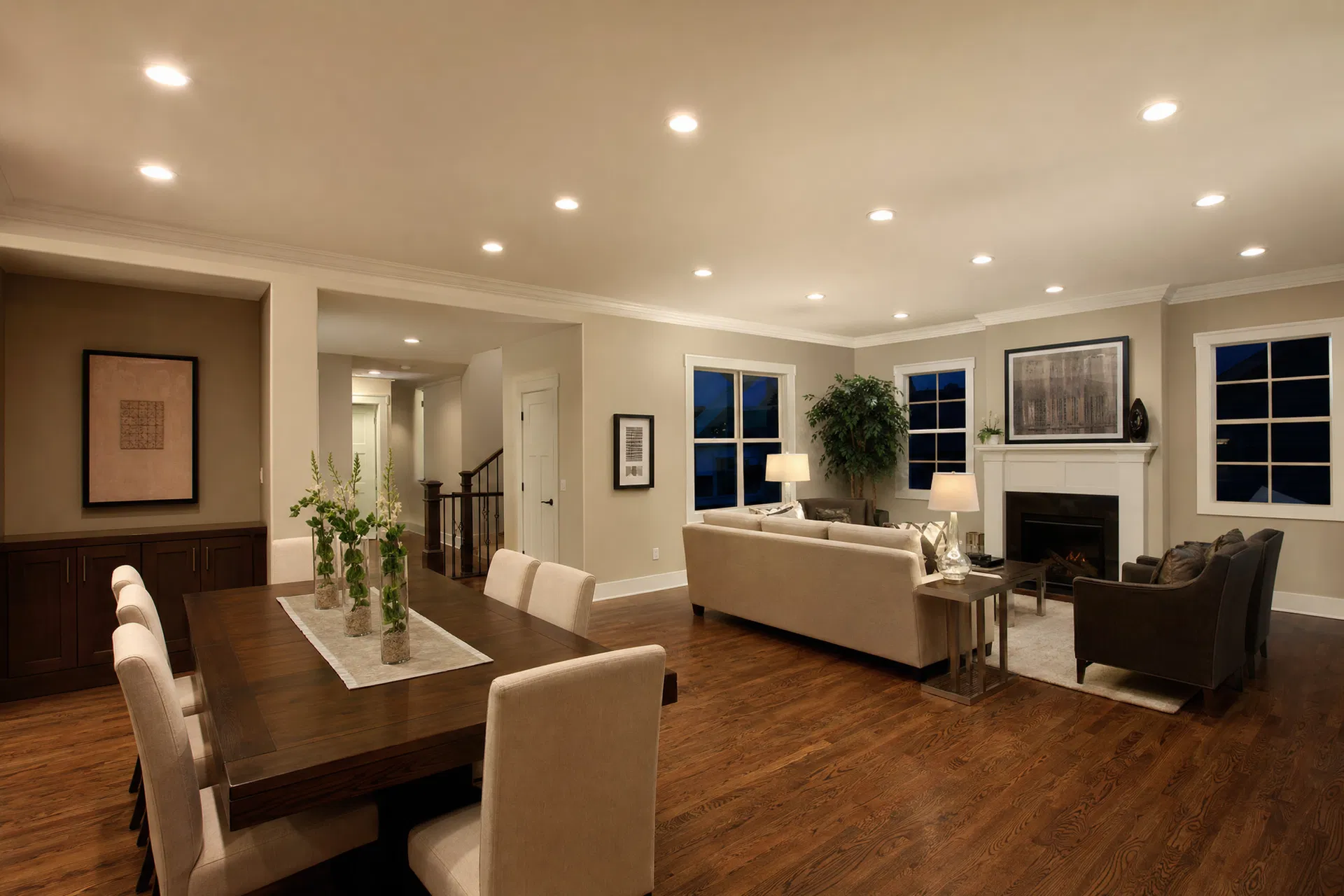 Interior lighting installation