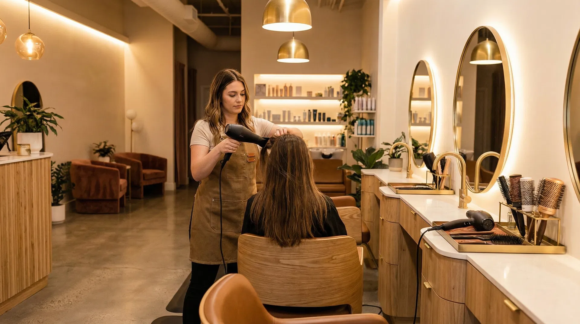 Superior Salon hair styling station