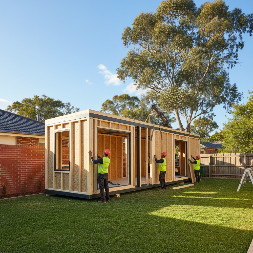 Prefab granny flat construction in Sydney