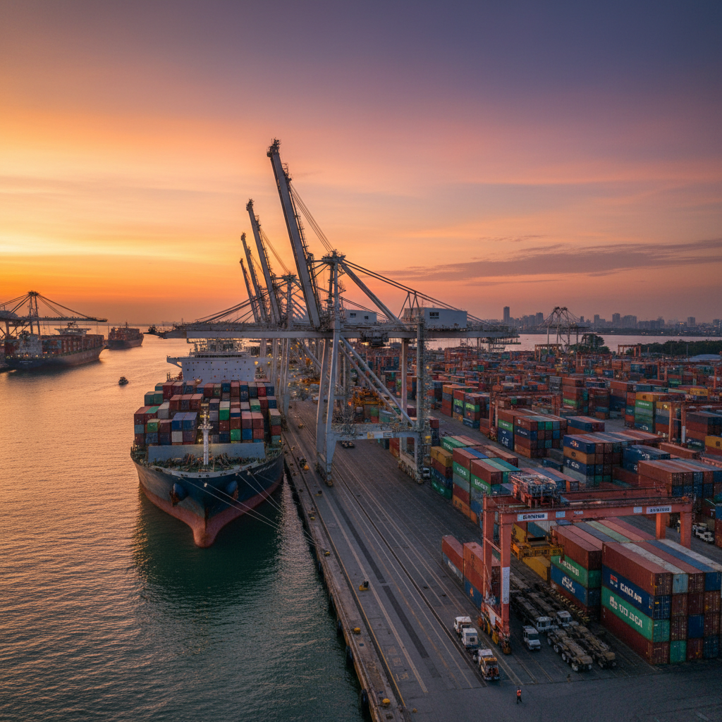 Malaysian port, global trade hub