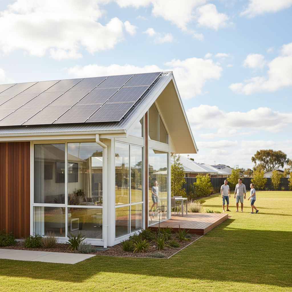 Energy-efficient prefab house in Australia