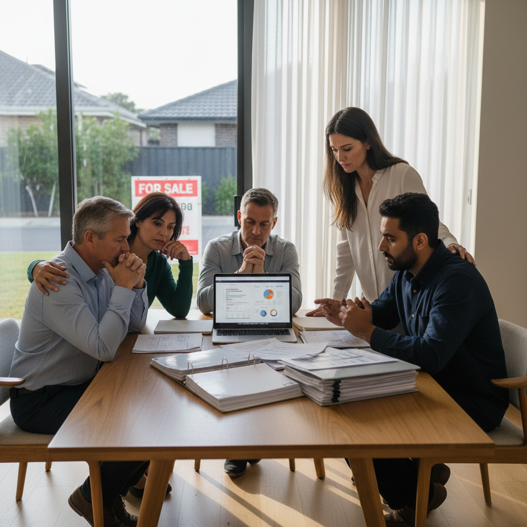 Family discussing the impact of inheritance tax.
