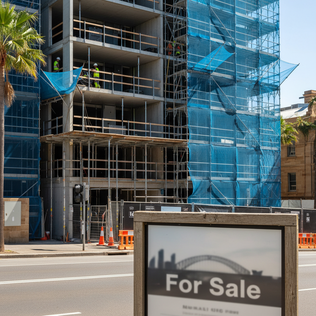 Residential building under construction in Sydney