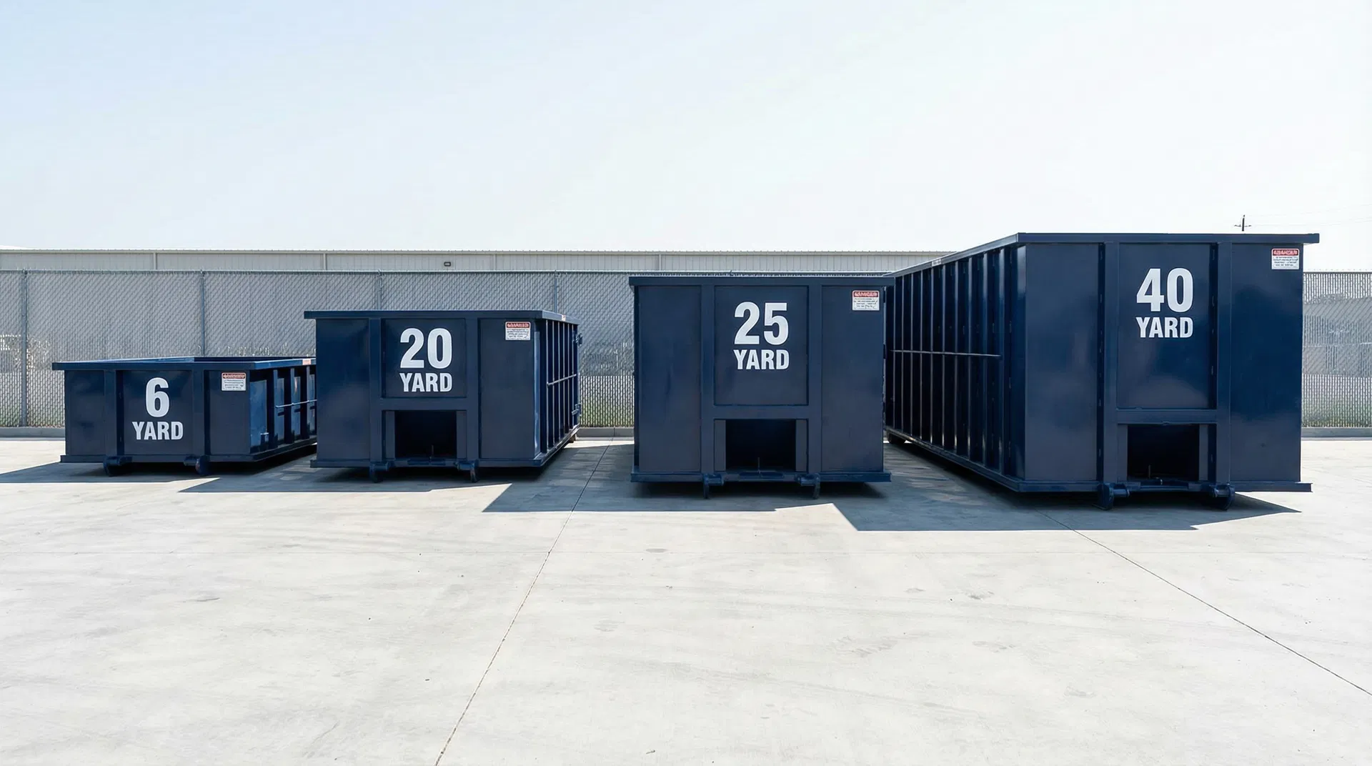 Sierra Drop dumpster sizes