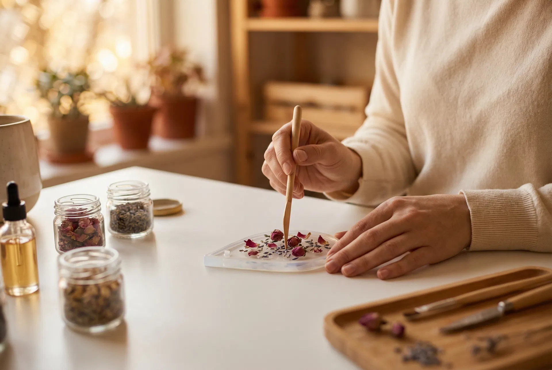 ハンドメイド制作の様子