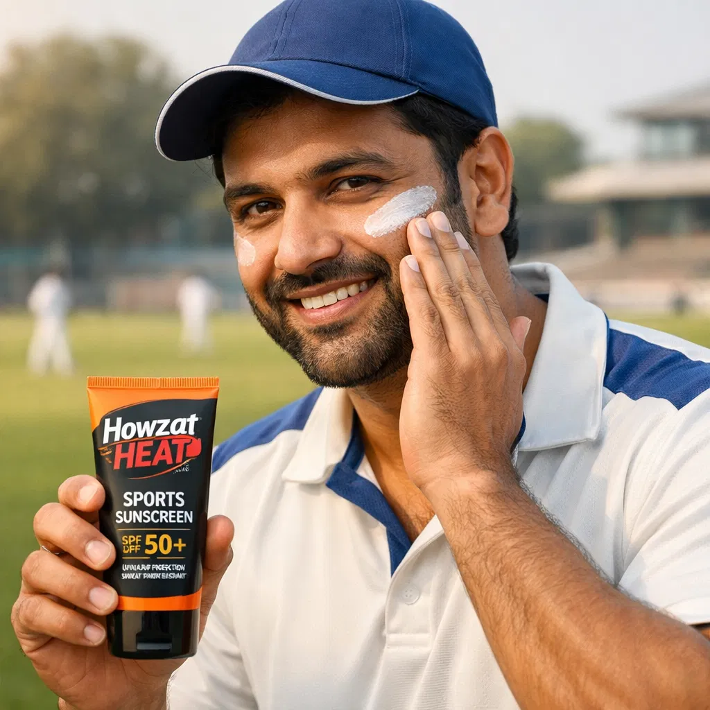 Athlete using Howzat Heat