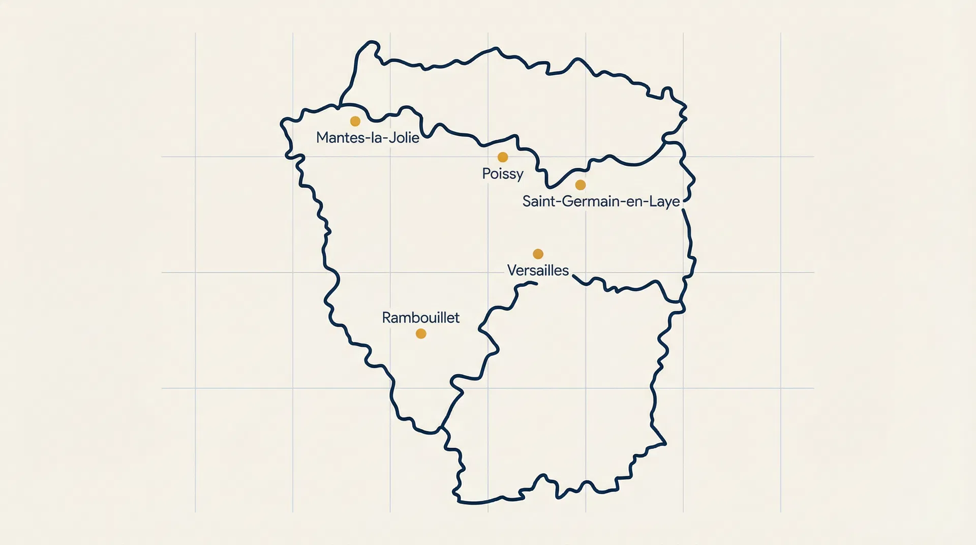 Carte des Yvelines (78)
