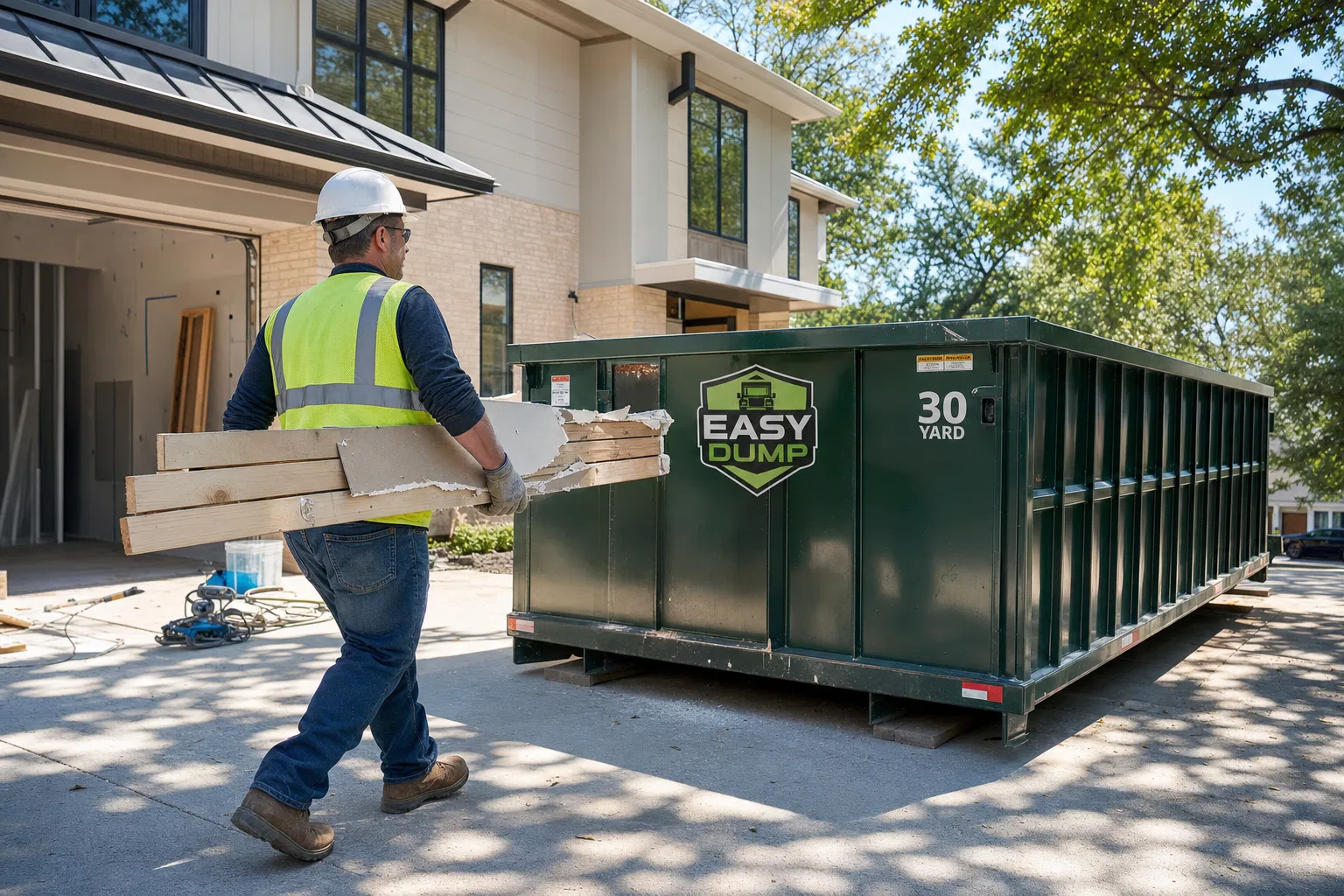 30 Yard Bin Rental for Remodeling and Construction in Houston