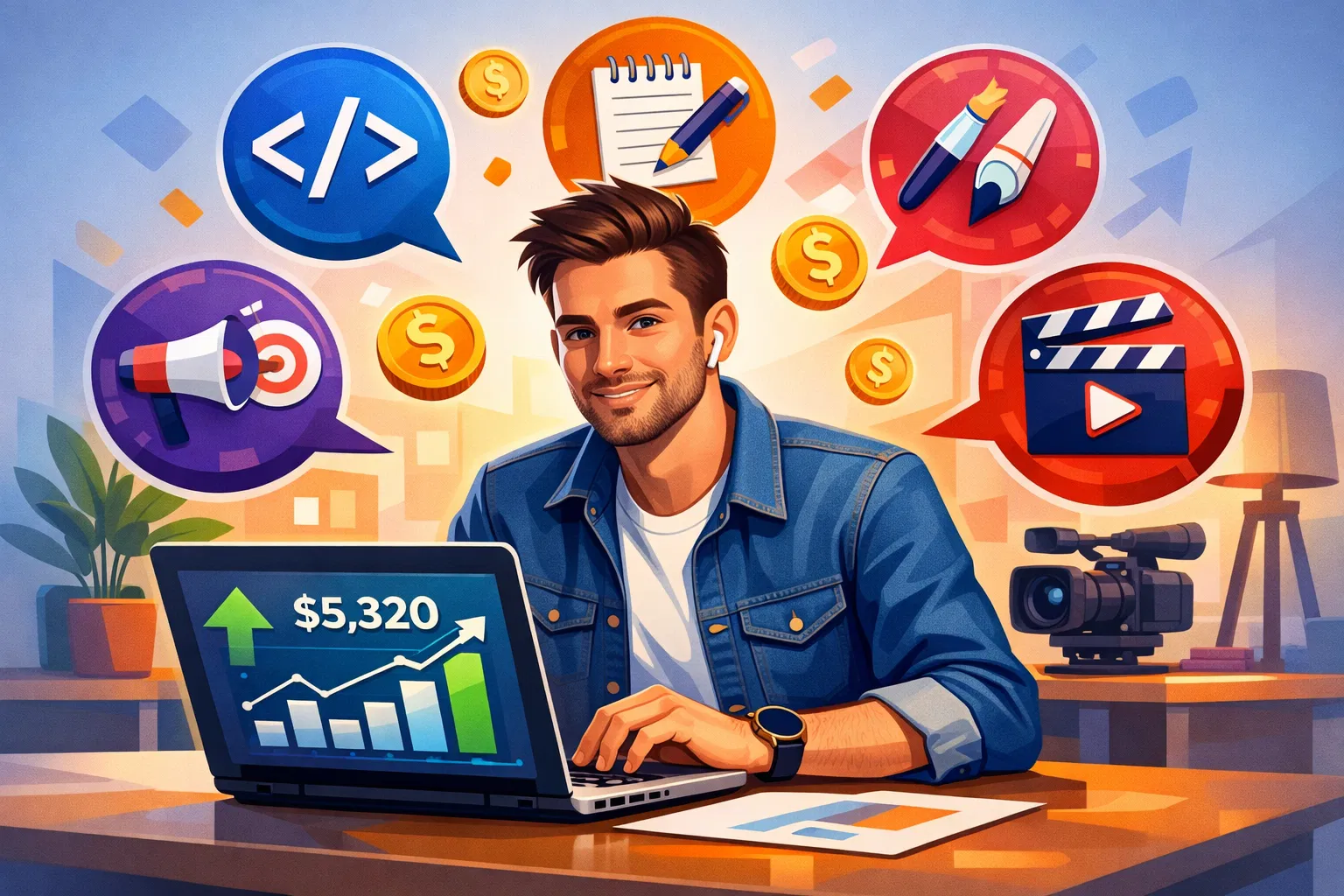 تحويل مهاراتك إلى مصدر دخل: دليل شامل لتحقيق الحرية المالية