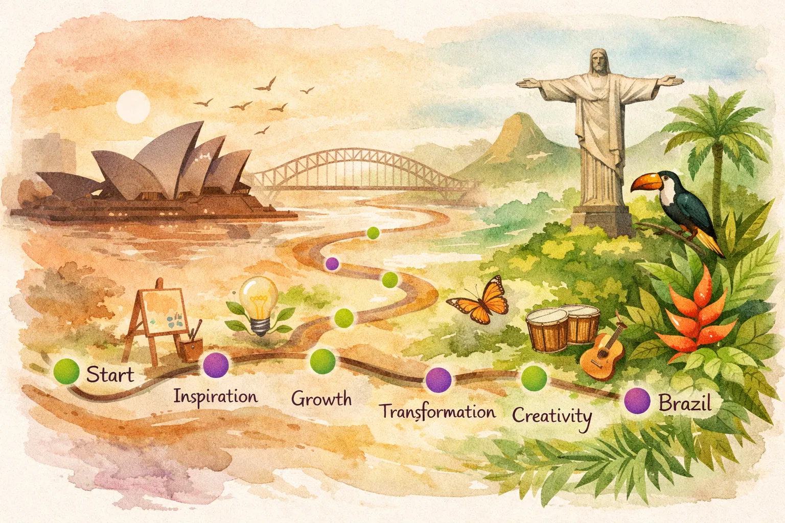 Jornada de Brisbane a Brasil