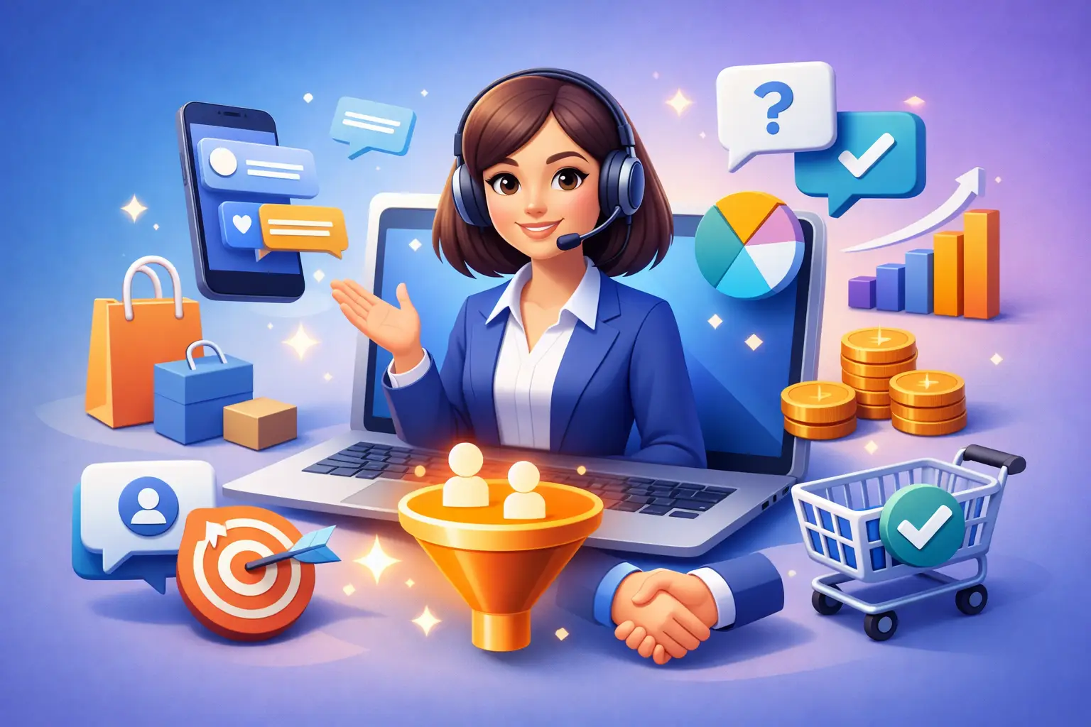 Asistente virtual 24/7 para ventas que convierte