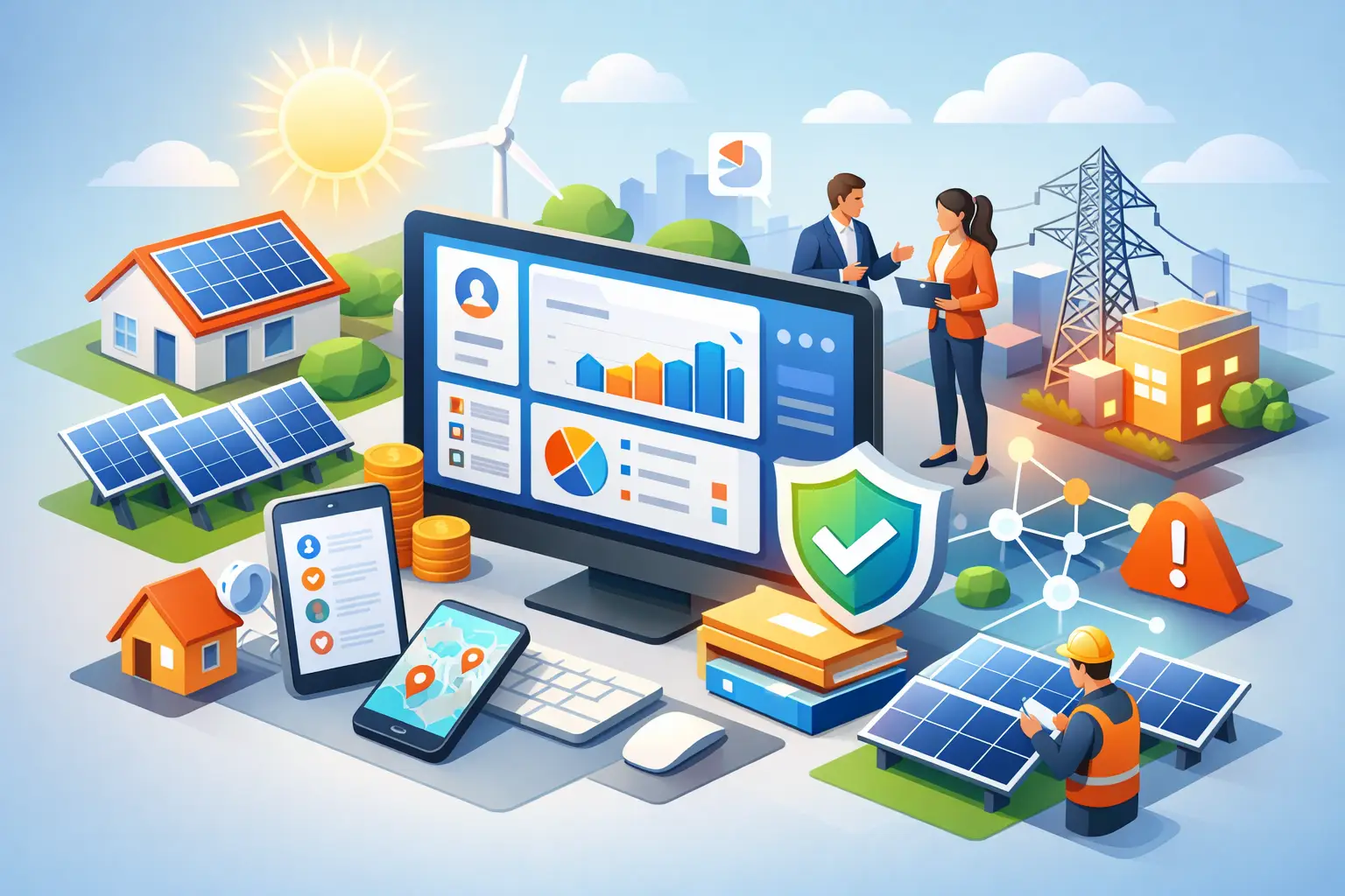 CRM para empresas solares que evita fugas