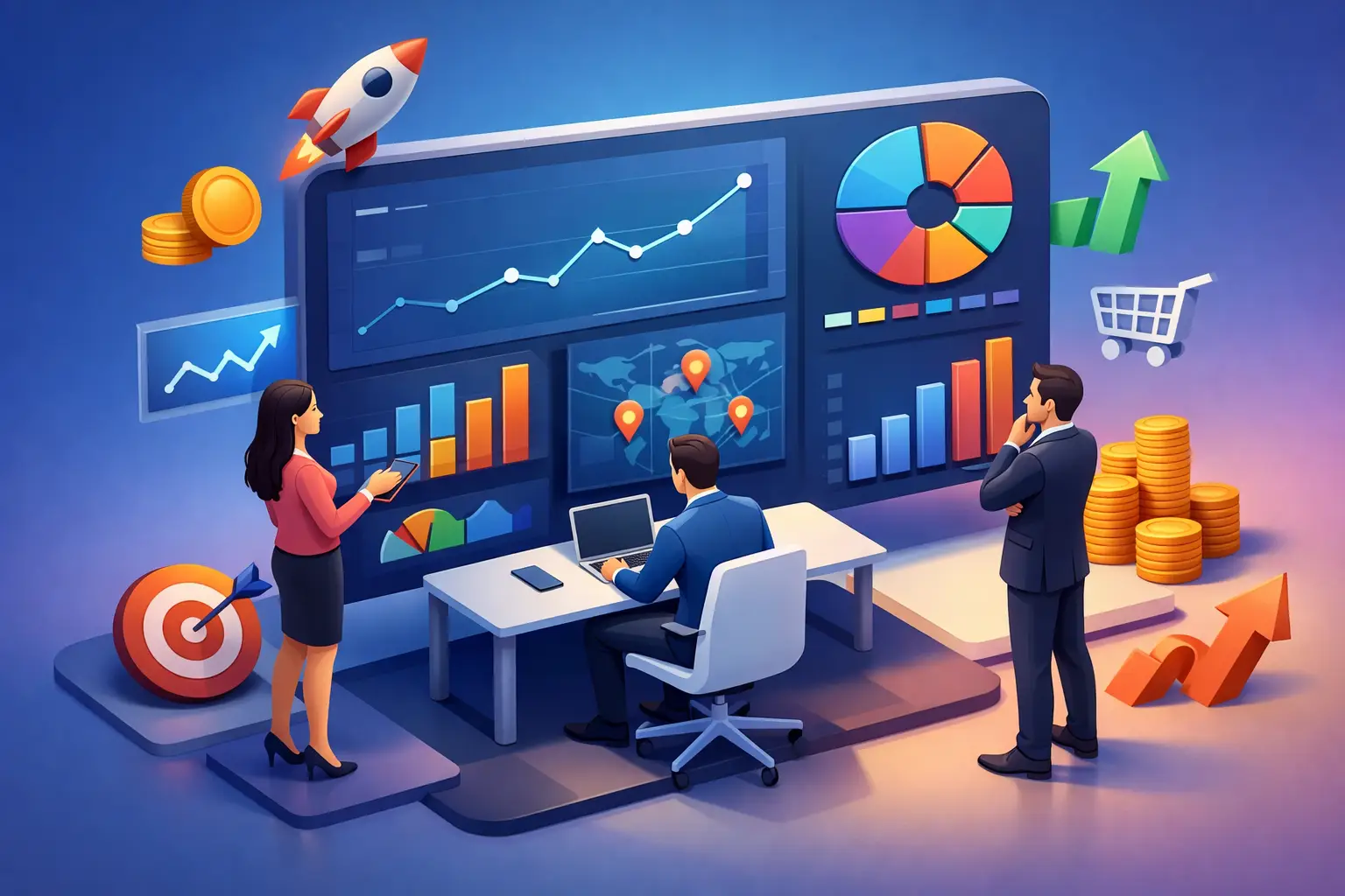 Dashboard ejecutivo en tiempo real que vende