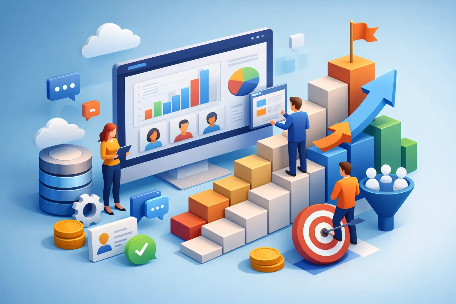 Guía de CRM para medianas empresas que escala