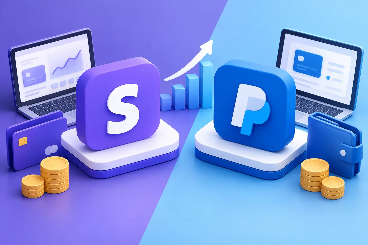 Stripe vs PayPal empresarial para escalar cobros