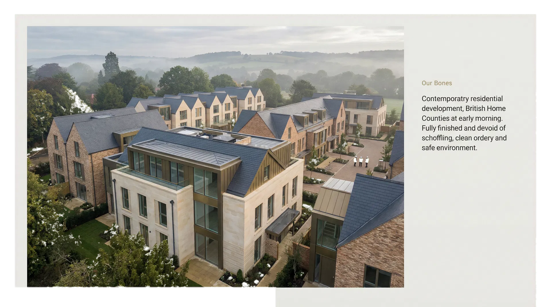 Contemporary British residential development representing Callaghan Project Services Ltd project delivery approach