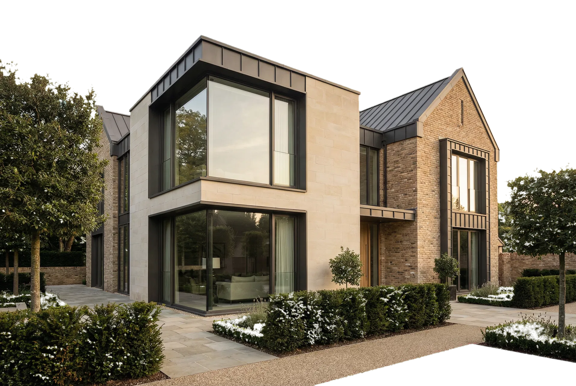High-end British residential property reflecting premium project delivery and design coordination