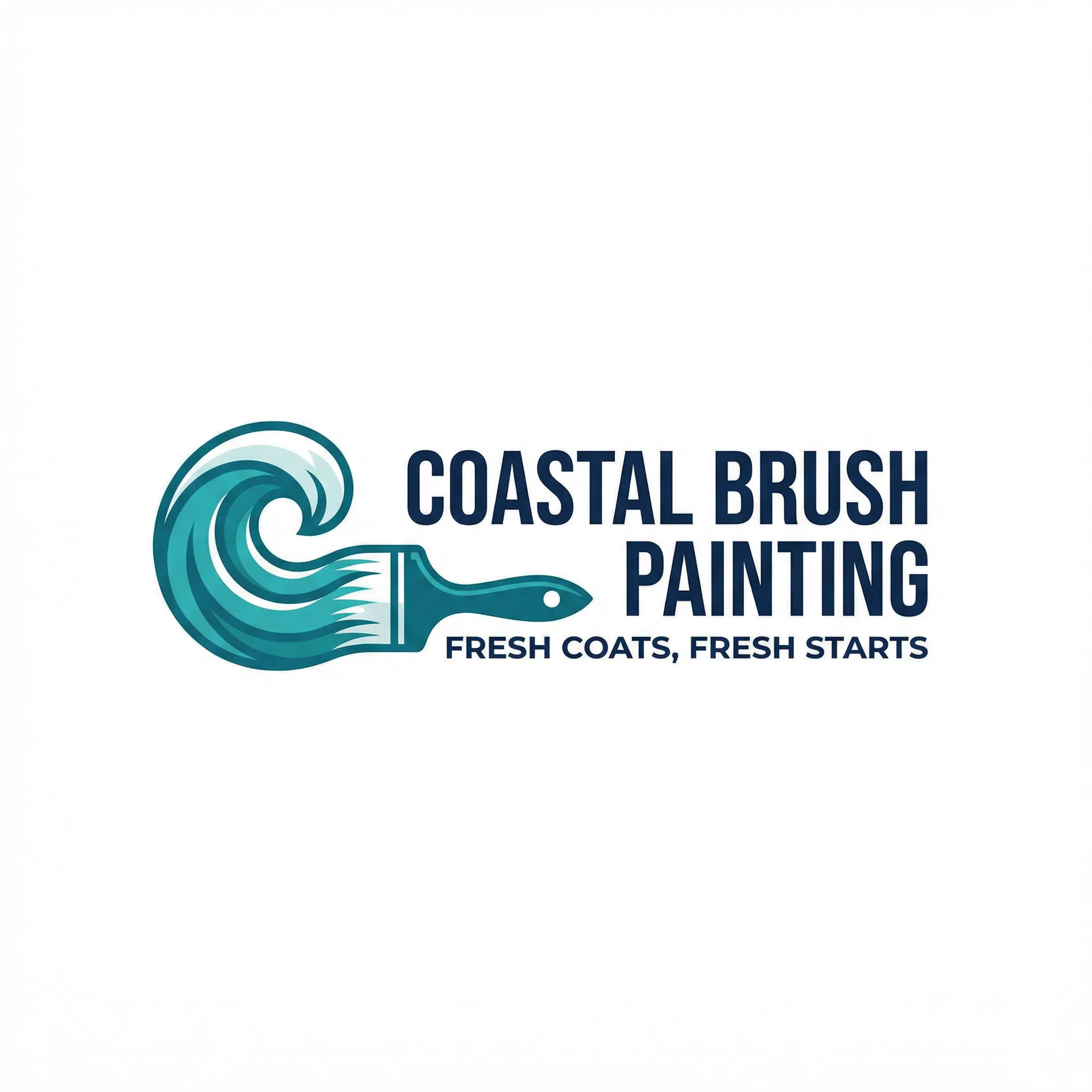 Coastal Brush Painting