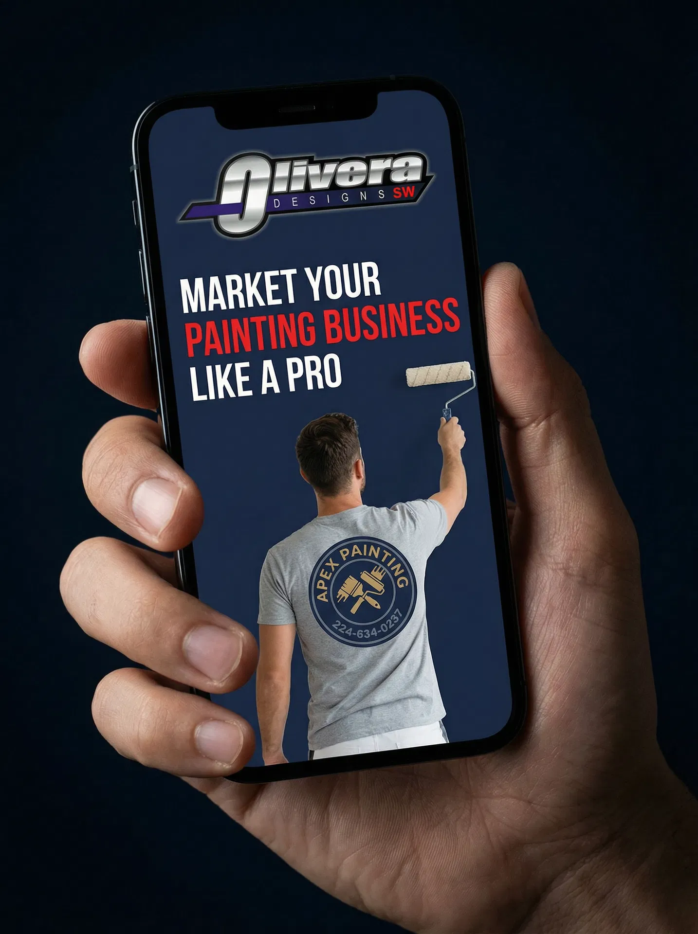 Olivera Designs SW app on iPhone