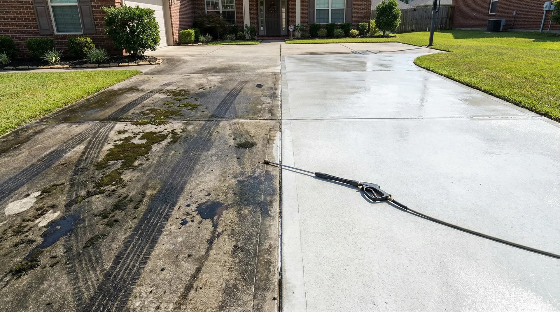 Driveway & Concrete service in Doylestown PA - Power Washing Wizards