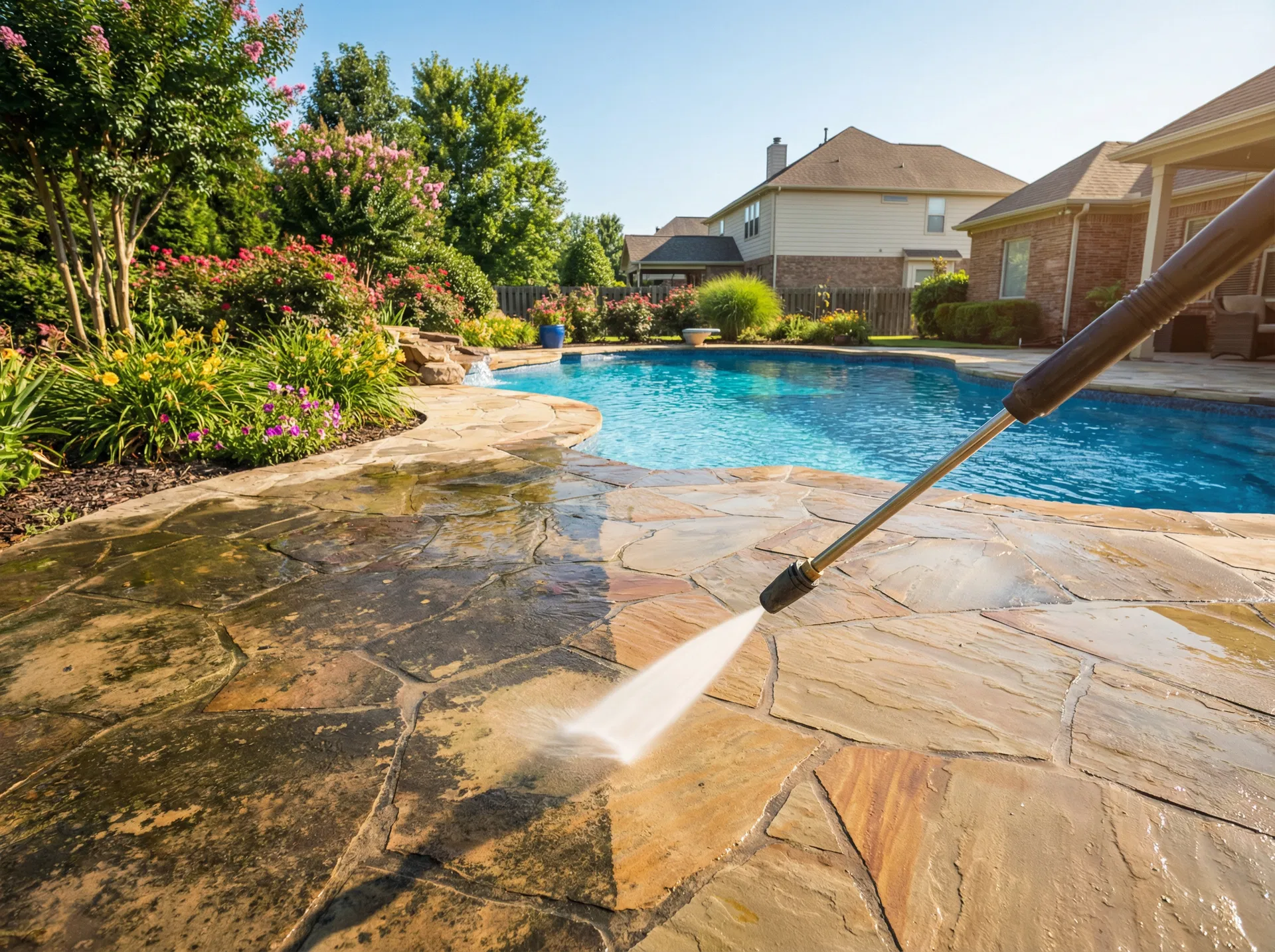 Pool Area & Patio Cleaning service in Doylestown PA - Power Washing Wizards