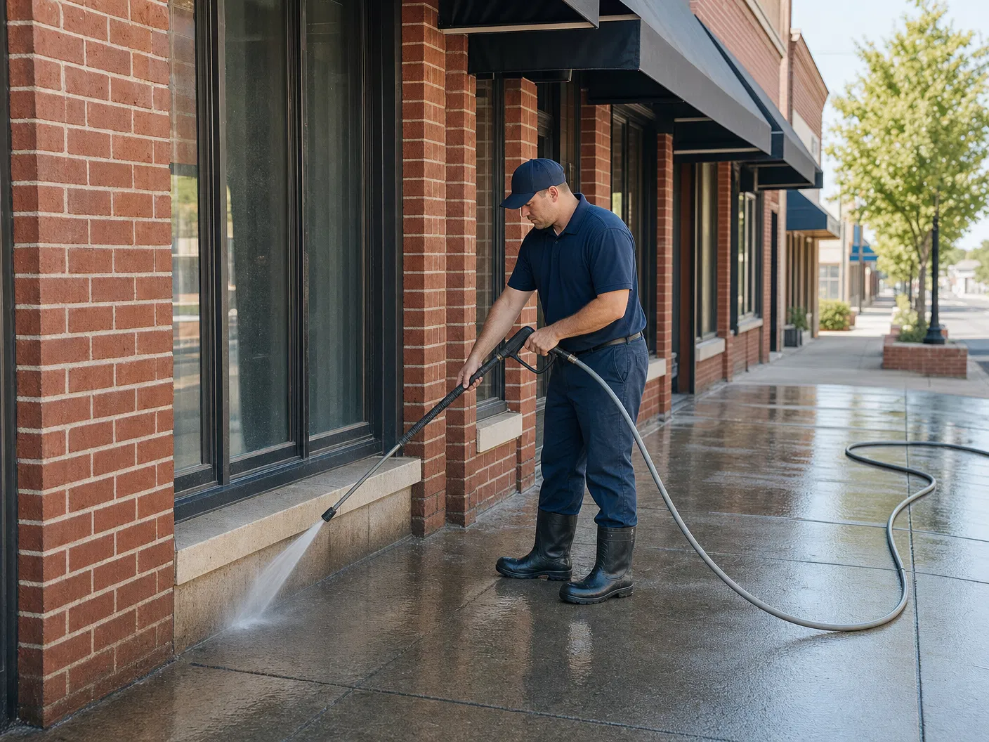 Commercial pressure washing in Bucks County, PA