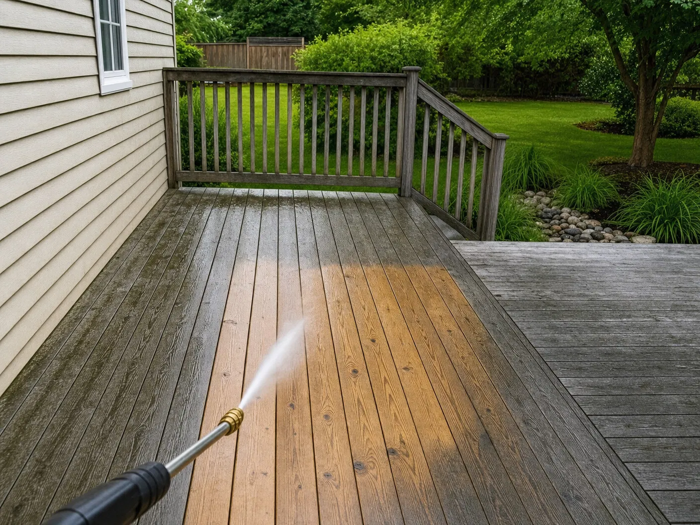 Deck washing in Ottsville, PA