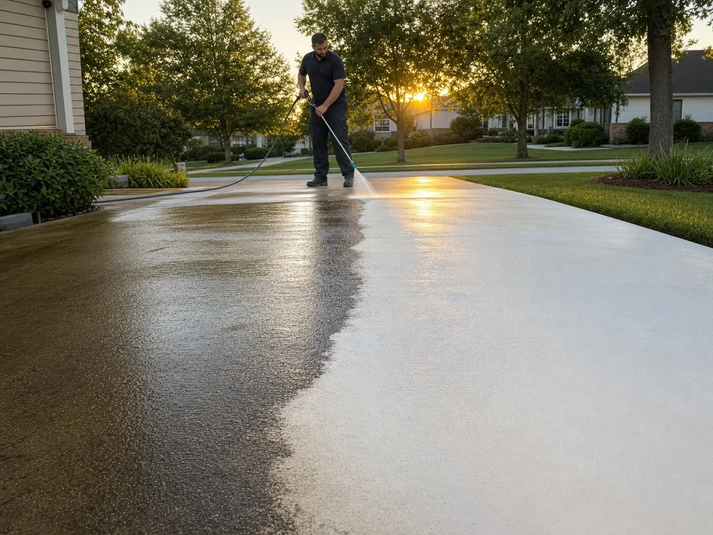 Driveway cleaning in Ottsville, PA