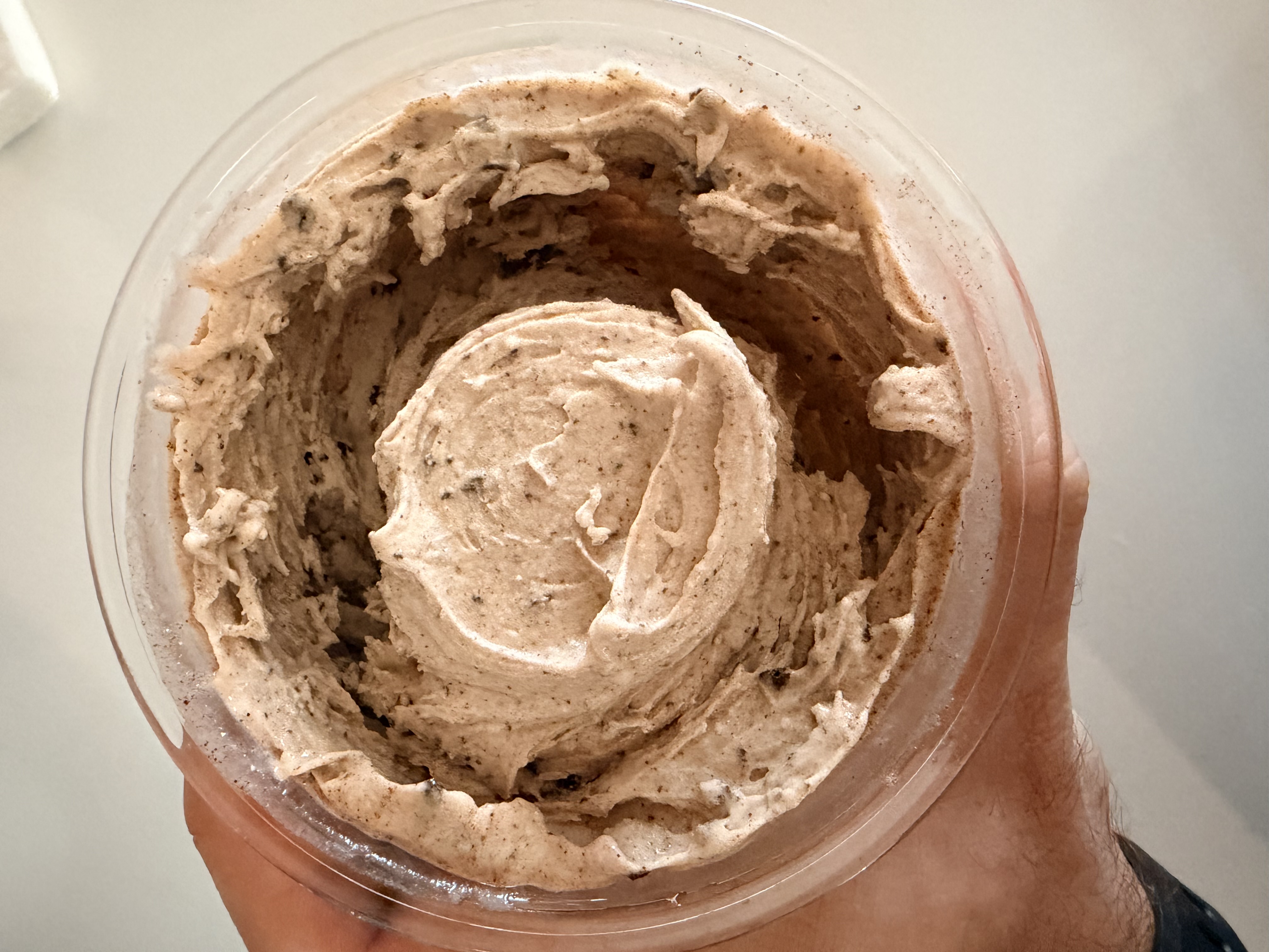 With Oreo Thins post mix-in