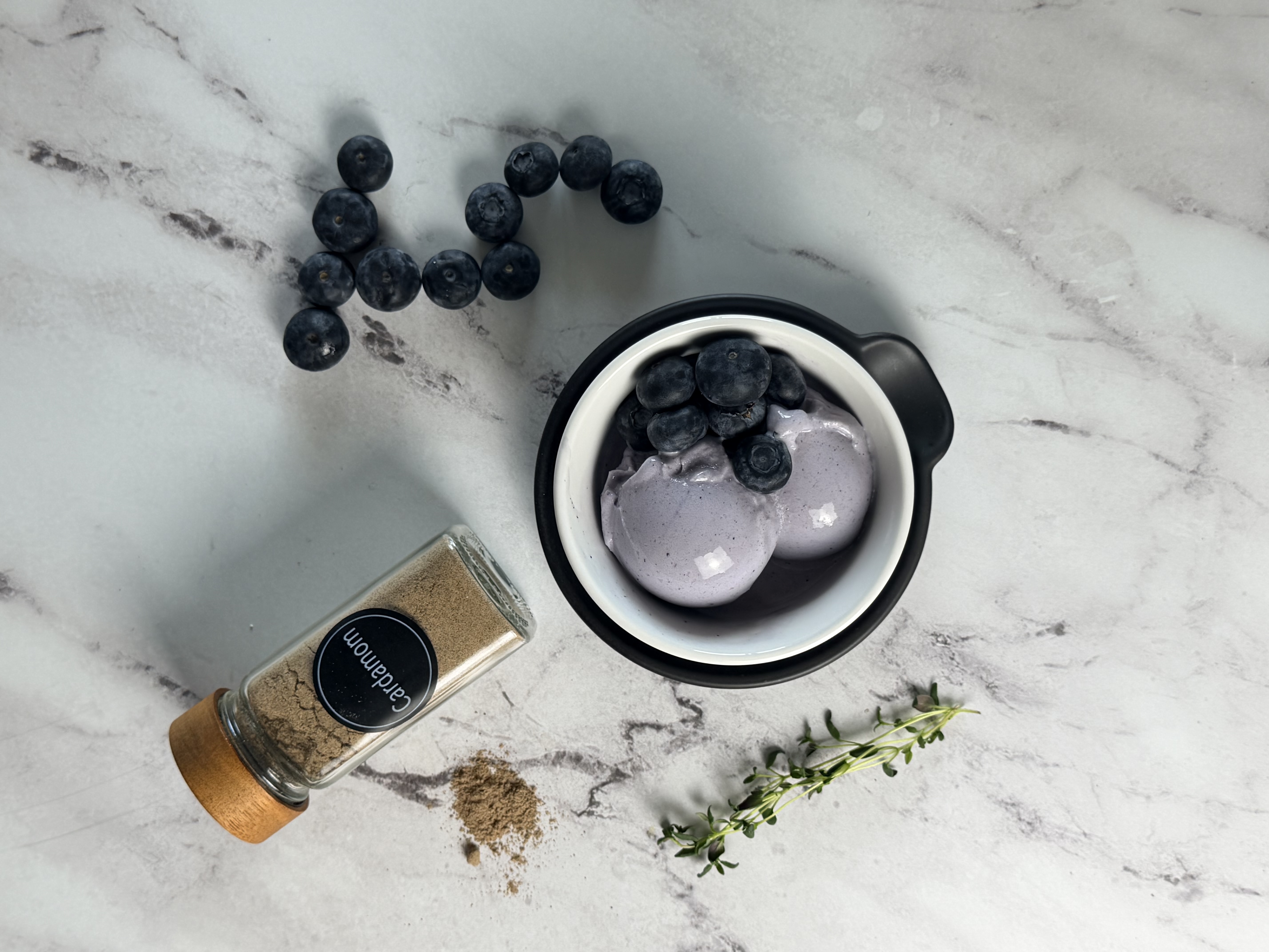 Blueberry Cardamon Protein Ice Cream Ninja Creami recipe 1