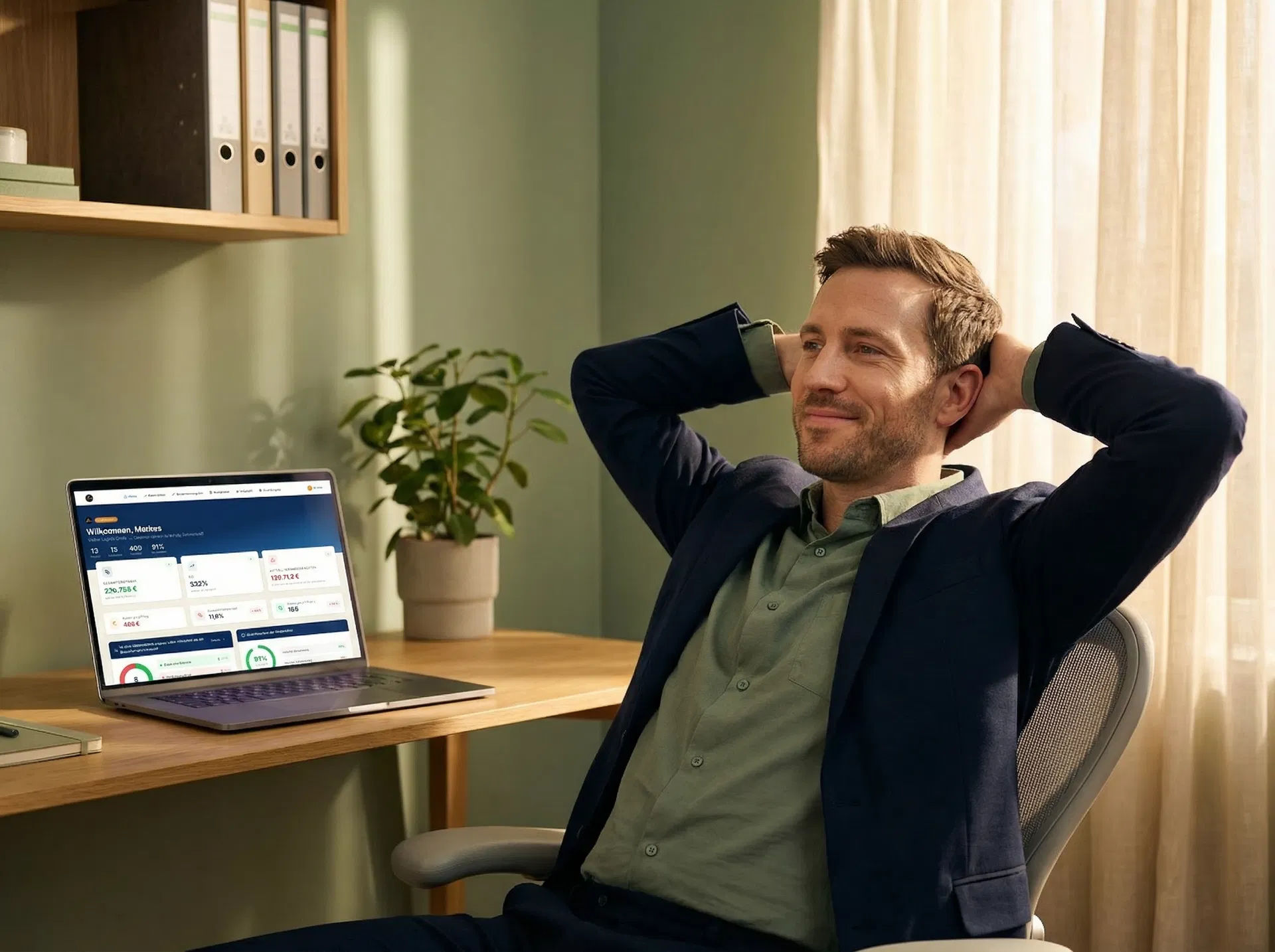 Entlastete Führungskraft