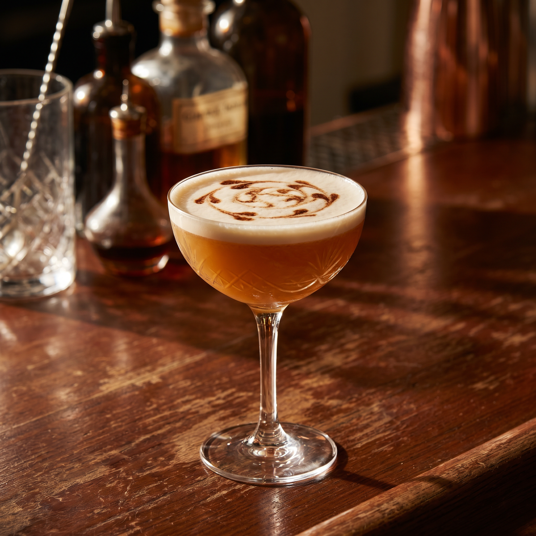 Rye Sour with Black Walnut Bitters