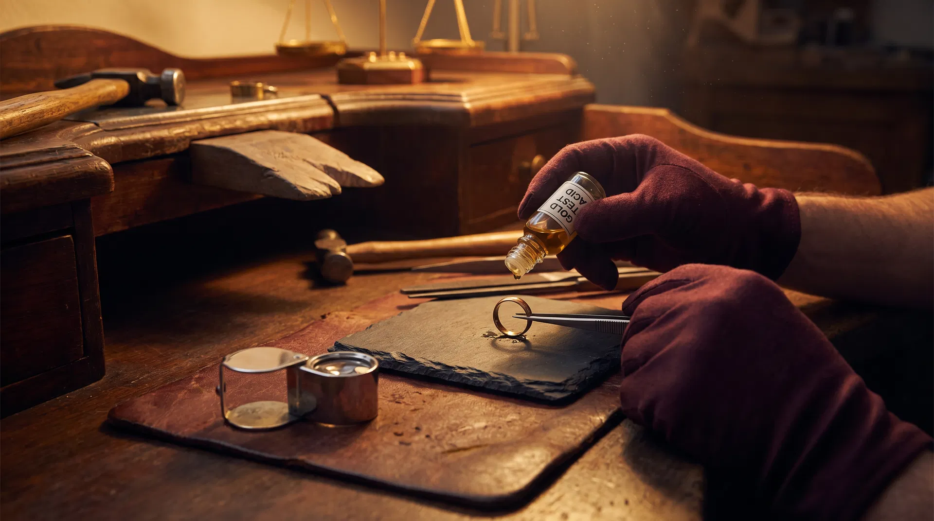 كشف الذهب المغشوش