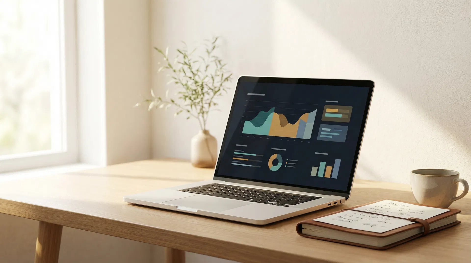 Crypto tools workspace showing portfolio charts and tax dashboard