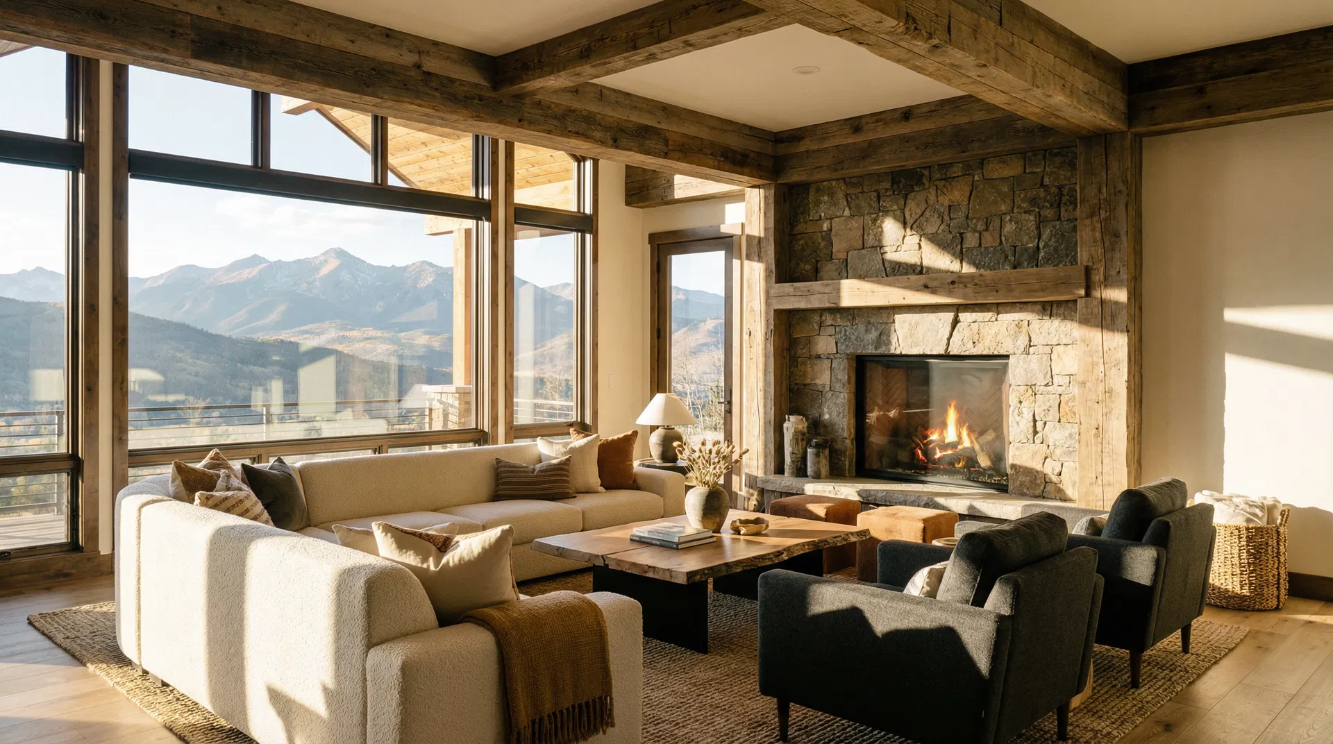 Beautiful Colorado mountain home interior