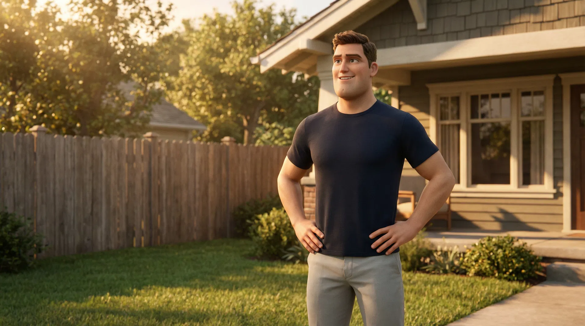 Man feeling confident and energetic