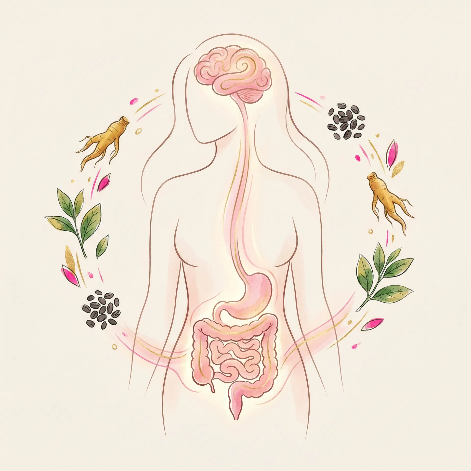 GLP-1 gut-brain connection illustration