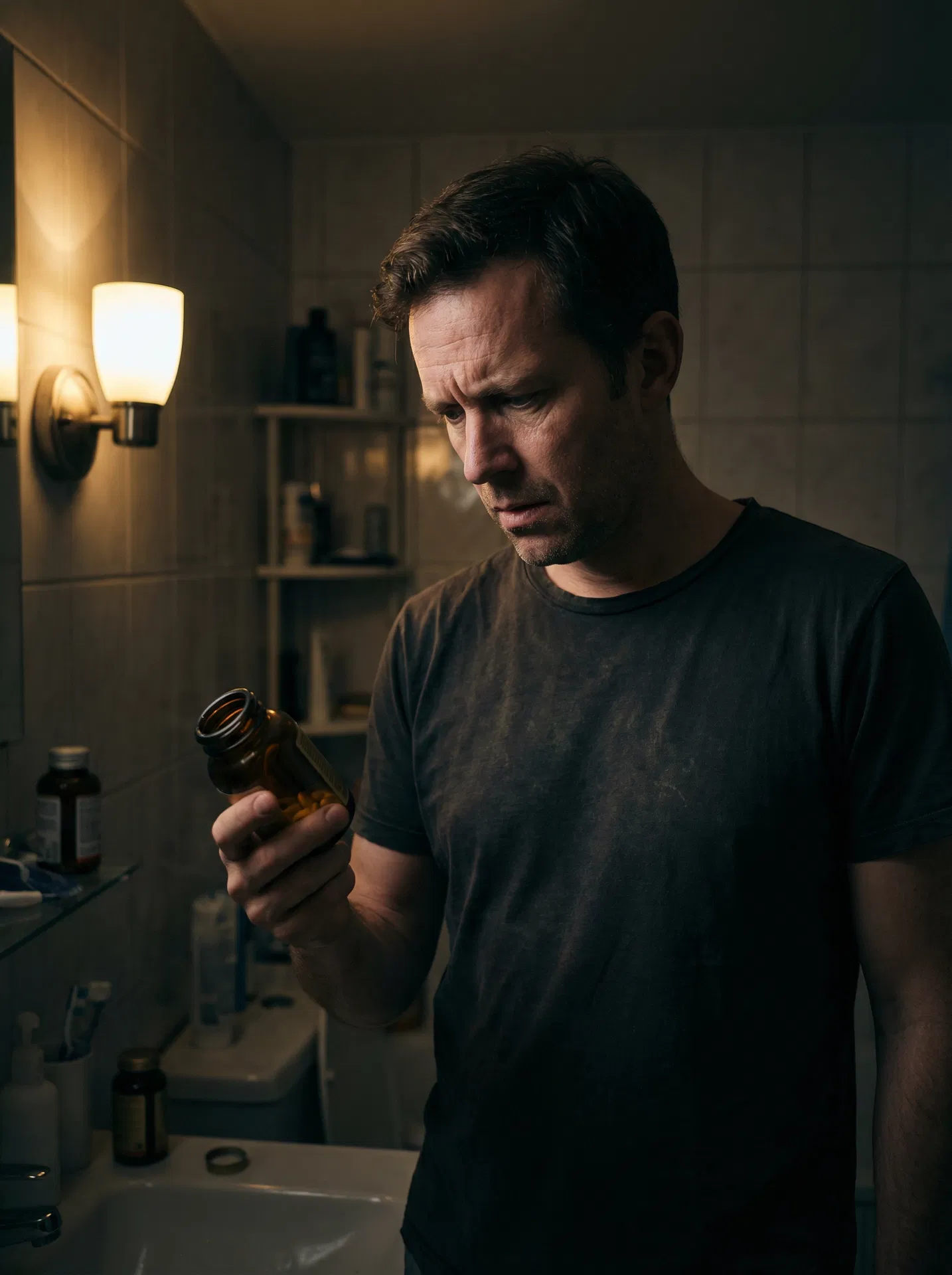 Man frustrated with supplement results