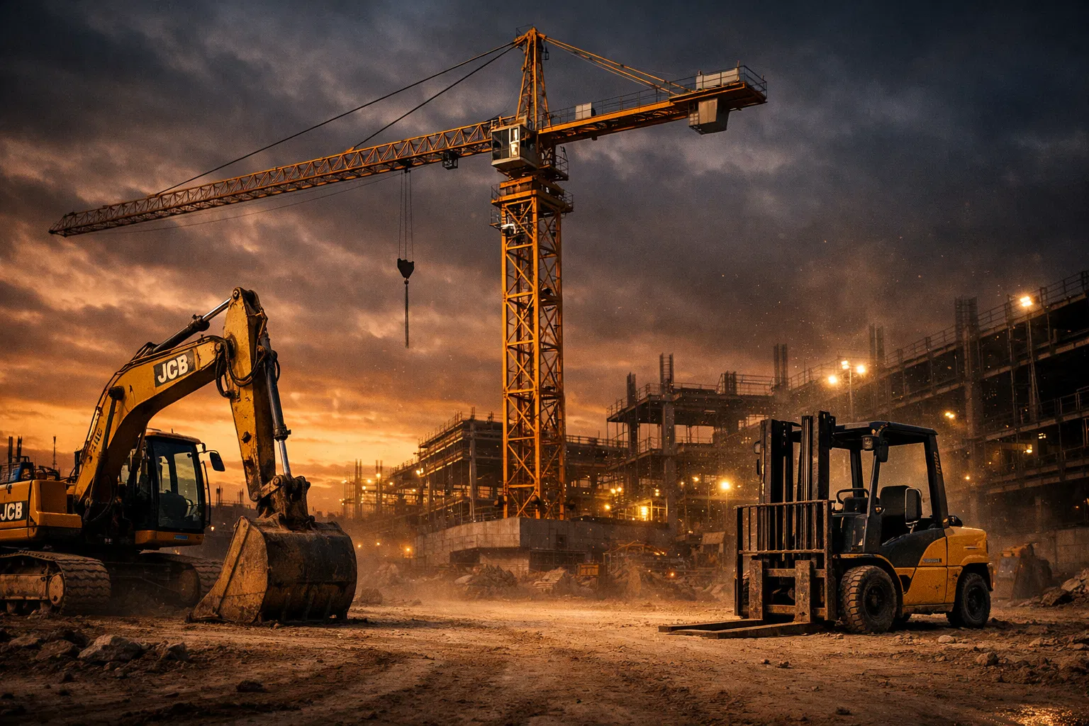 Industrial construction site