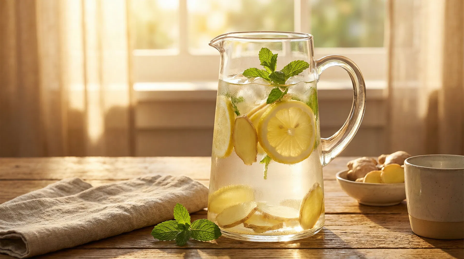 Ginger-Lemon Detox Water