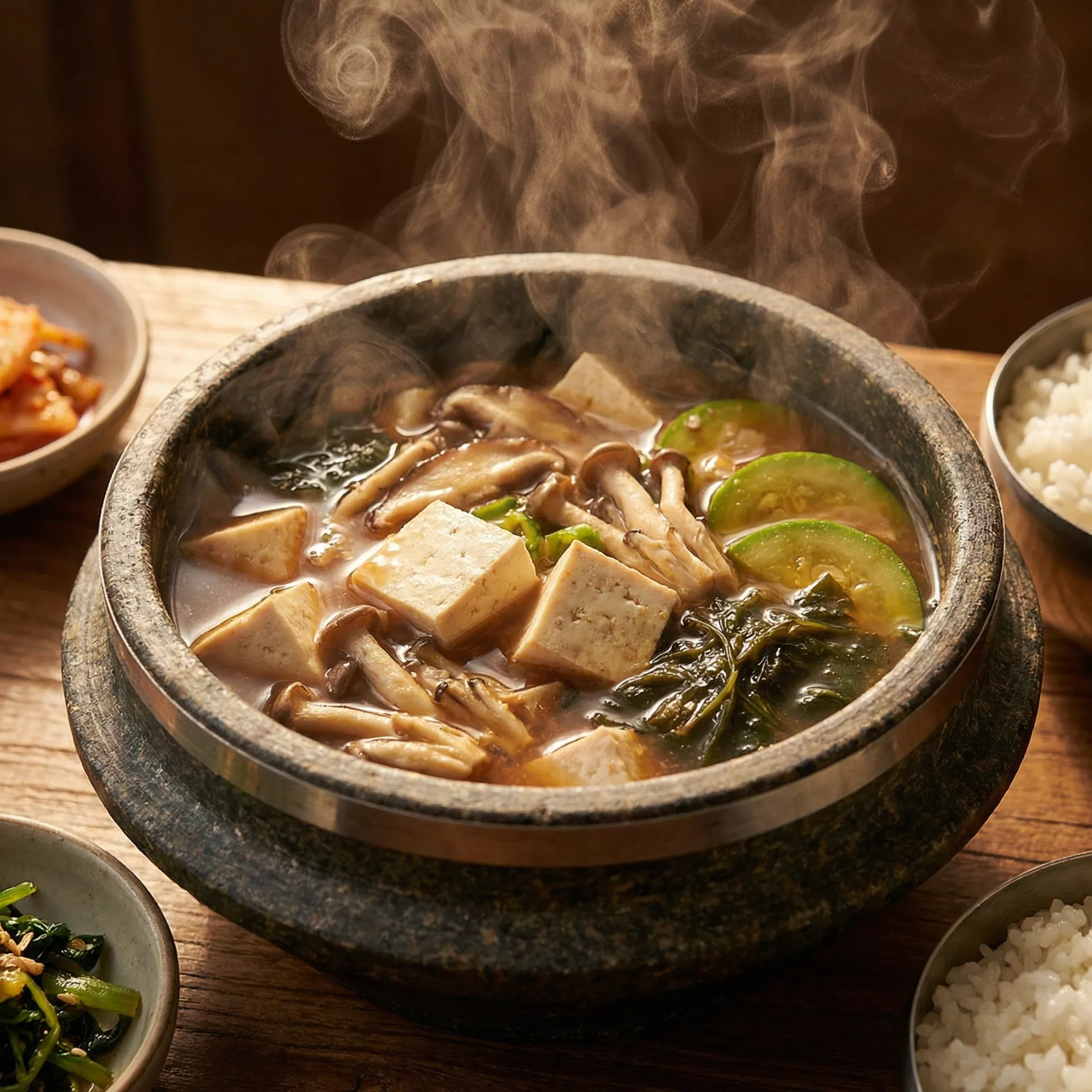 Korean Temple Soup (Doenjang-jjigae)