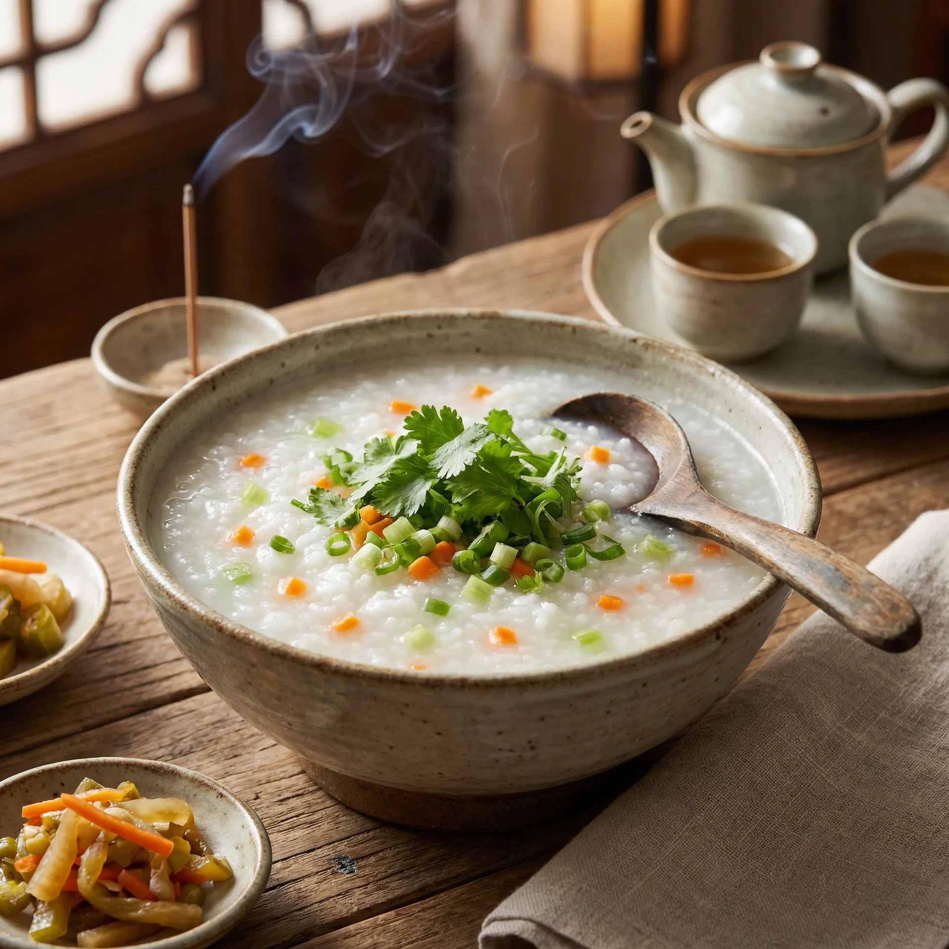 Vegetable Congee (Rice Porridge)