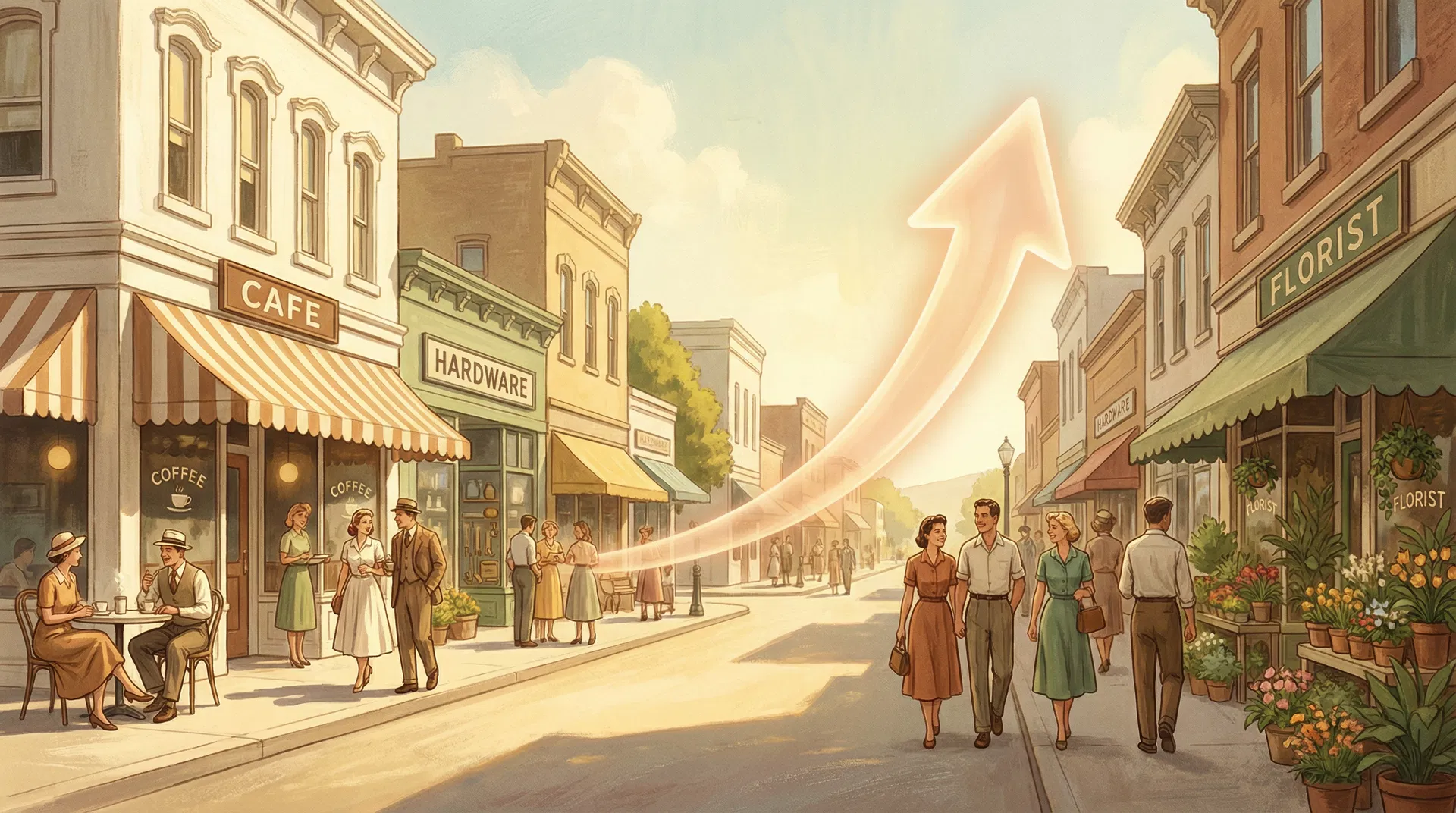 Thriving local business main street