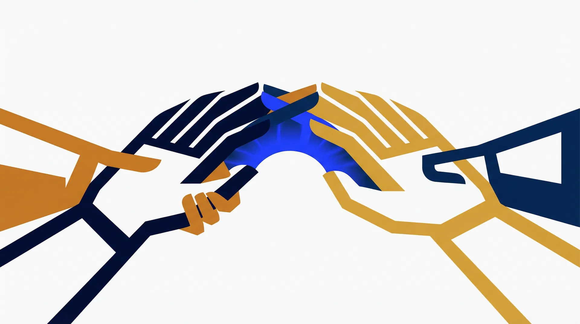 Peacecrafting — hands reaching toward each other