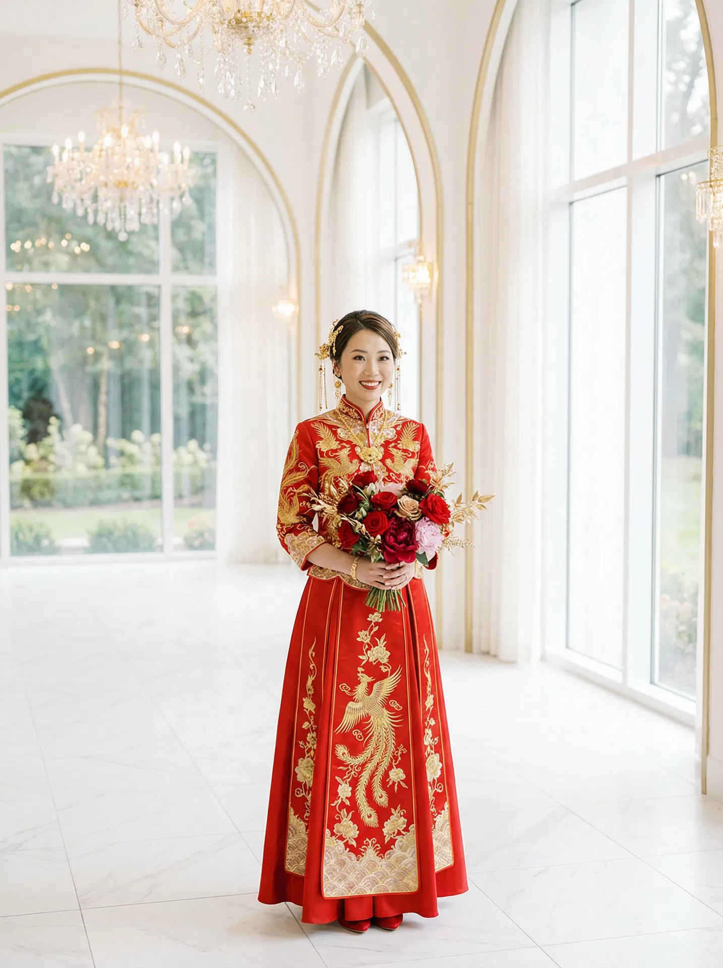 Happy Chinese Bride at W Haus Wedding Venue